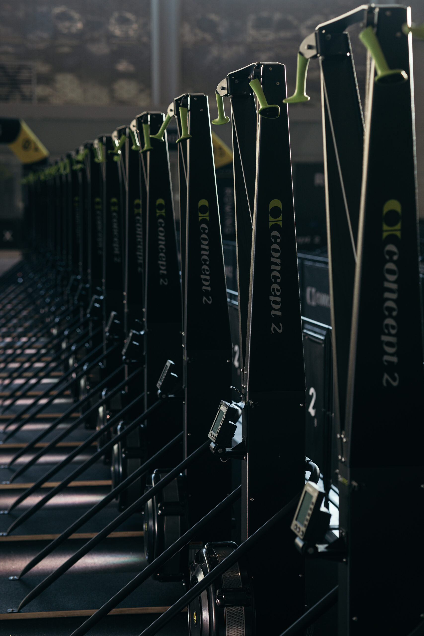 Ski erg dans Salle HYROX Valais