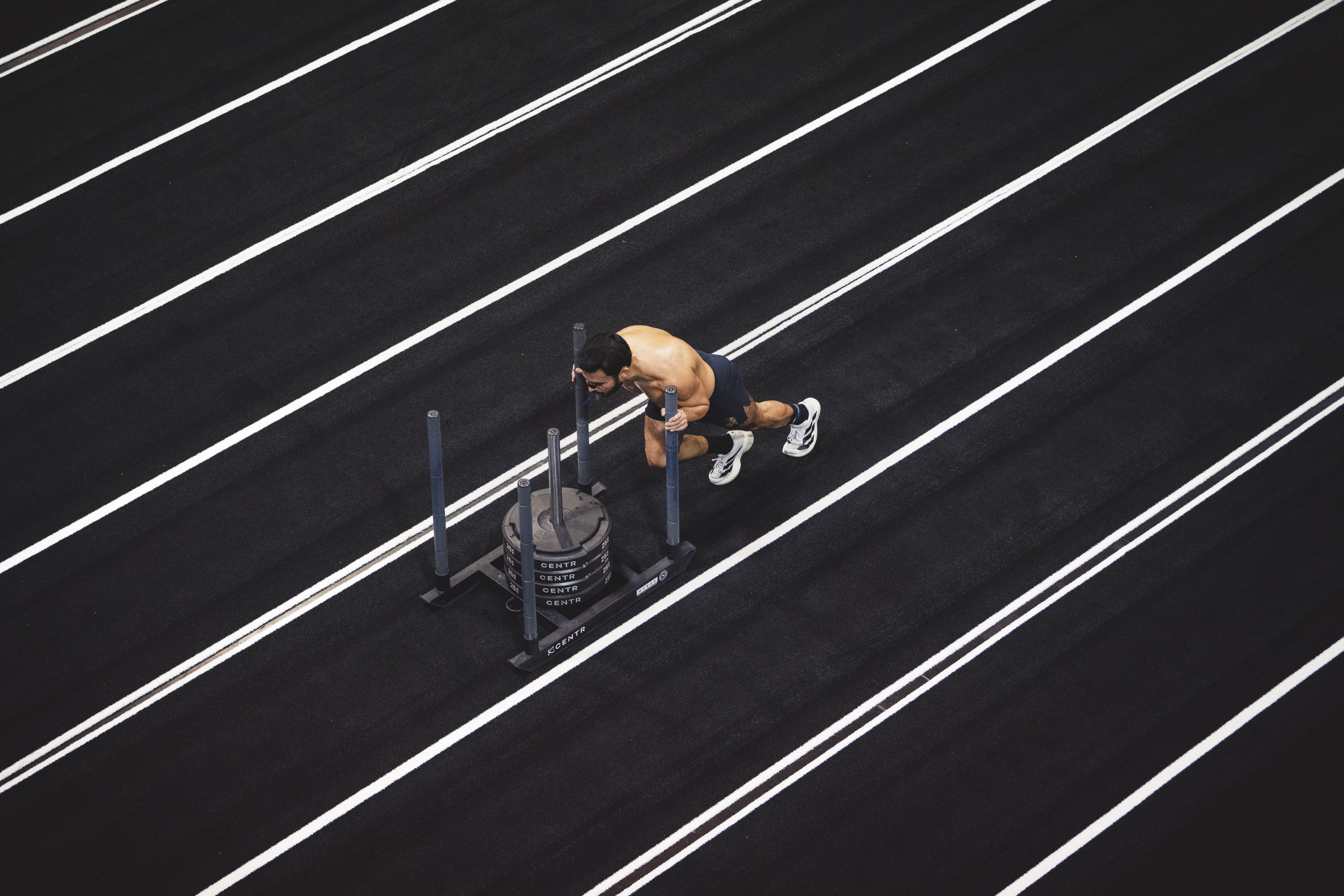 sled pull hyrox compétition